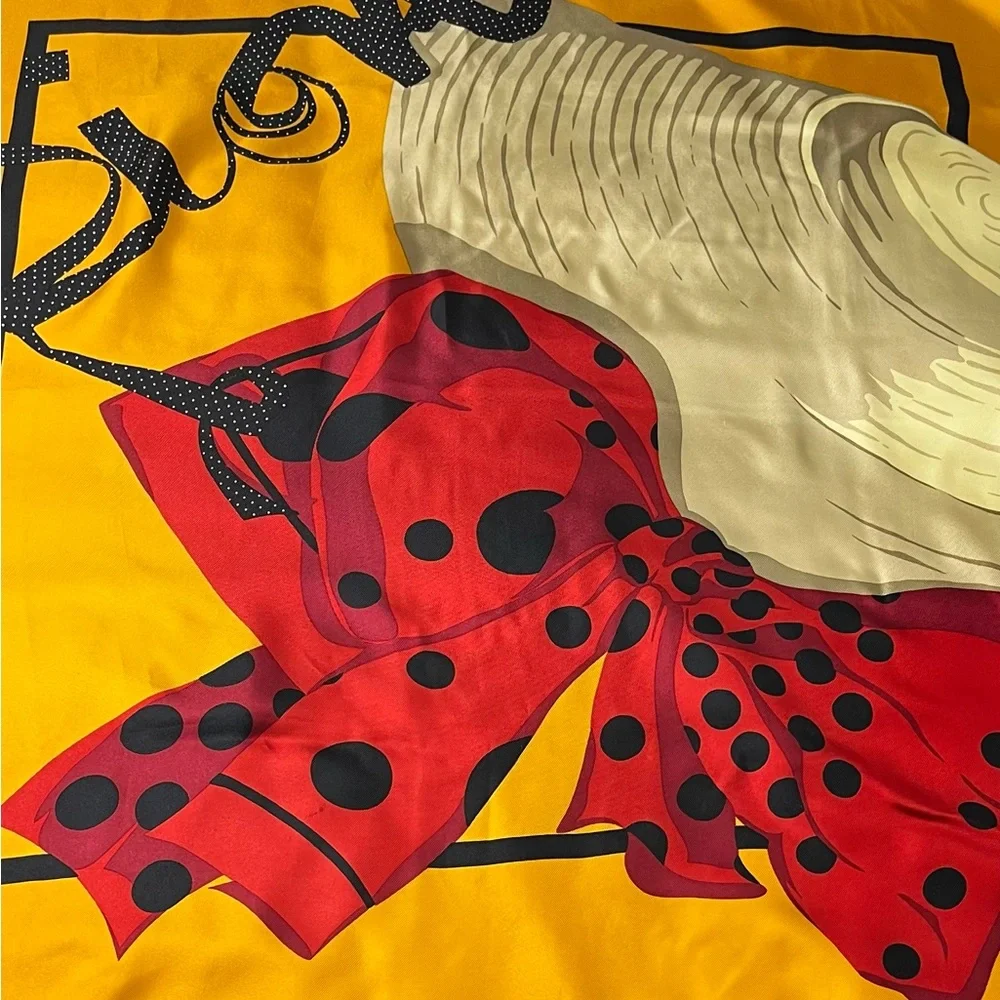 Christian Dior Oversized Silk Scarf 33 1/2 X 34